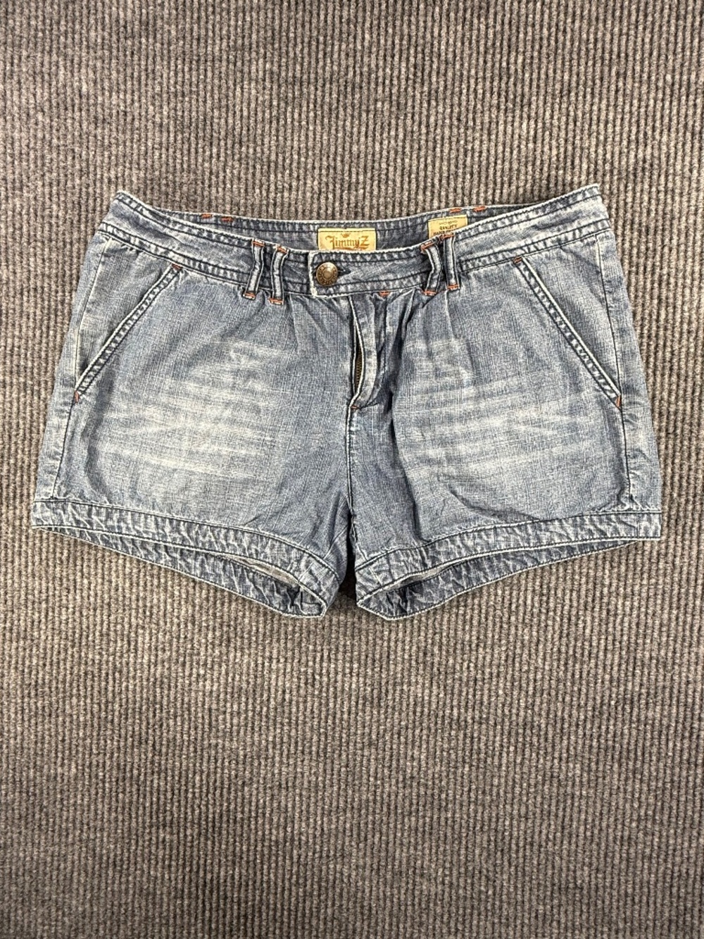 JIMMY Z Vintage Ladies Denim Shorts Handcrafted Y2K Beach 80's Size12